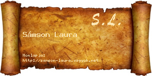 Sámson Laura névjegykártya